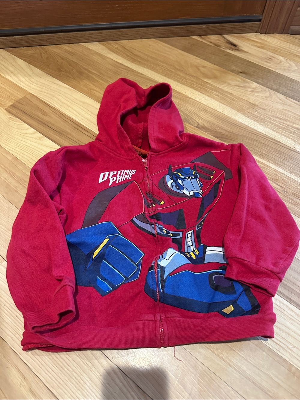 Kids Transformers zip up sweatshirt